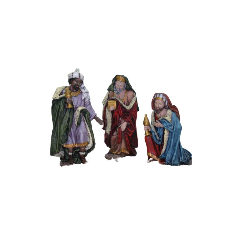 articulos religiosos festividad navidad figuras belen reyes adorando lienzado 40 B17