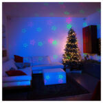 proyector laser luces de navidad color azul de tematica navidena para uso interior
