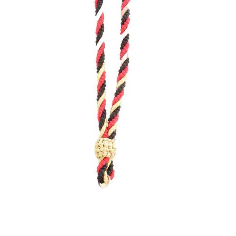 tienda articulos religiosos articulos religiosos cordoneria cordones de medallas cordon medalla tres cabos 1 Negro 1 rojo 1 oro