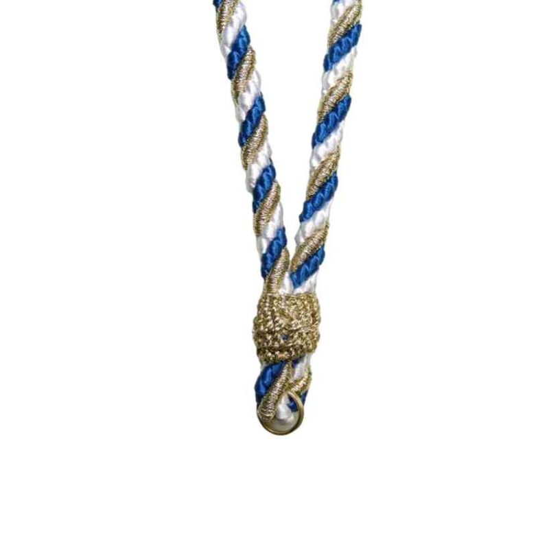 tienda articulos religiosos articulos religiosos cordoneria cordones de medallas cordon medalla tres cabos 1 blanco 1 azulina 1 oro