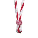 tienda articulos religiosos articulos religiosos cordoneria cordones de medallas cordon medalla tres cabos 2 blanco 1 rojo