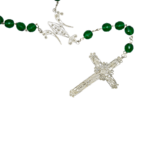 tienda articulos religiosos articulos religiosos rosarios rosario de plata y filigrana verde