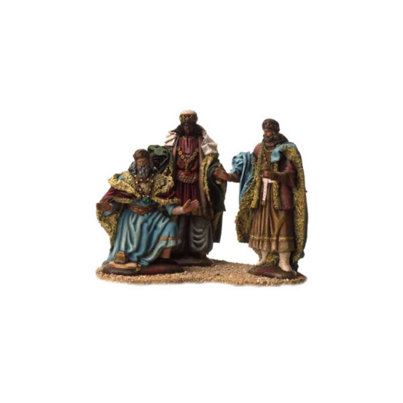 tienda articulos religiosos festividad navidad figuras belen reyes adorando barro lienzado 20 5917