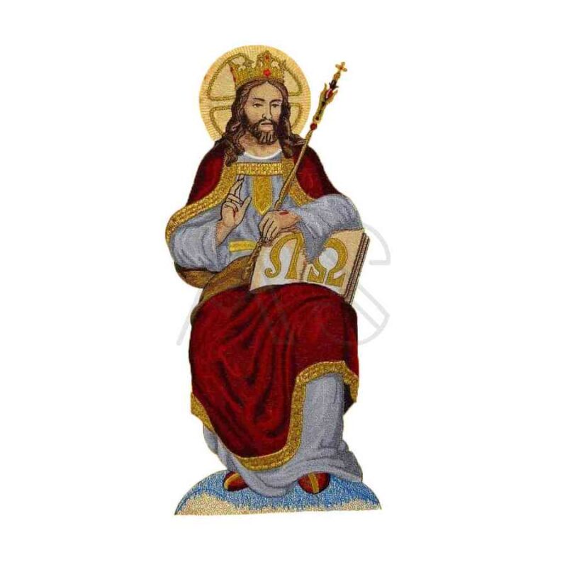 tienda articulos religiosos hermandades y cofradias bordados aplique bordado Cristo el rey