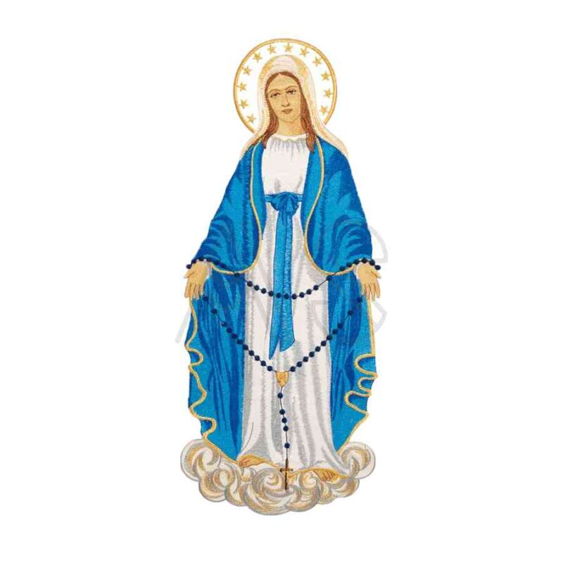 tienda articulos religiosos hermandades y cofradias bordados aplique bordado Nuestra Senora del Rosario