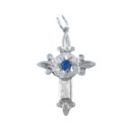 tienda articulos religiosos joyeria cruces cruz cristal azul