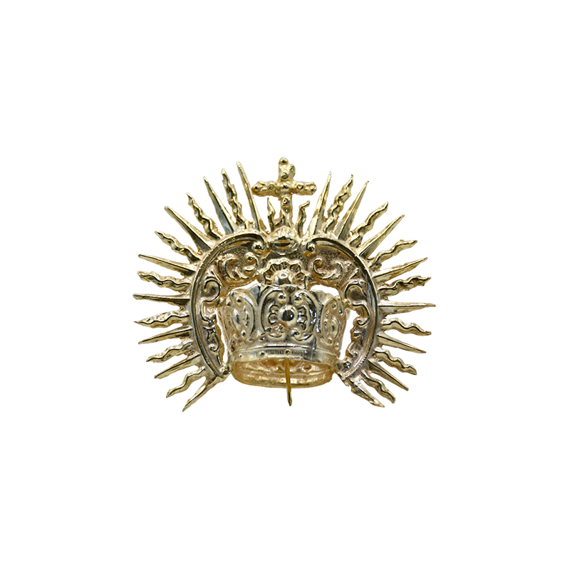 tienda articulos religiosos joyeria y orfebreria orfebreria miniaturas cofrades coronas virgen corona canasto alto oro 1