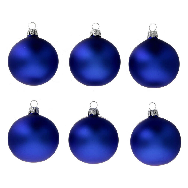 tienda articulos religiosos navidad adornos arbol navidad bolas de navidad bola de navidad bolas navidenas arbol azul opaco vidrio soplado 60 mm 6 piezas