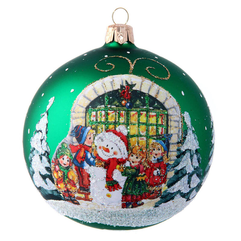 tienda articulos religiosos navidad adornos arbol navidad bolas de navidad bola de navidad muneco de nieve y ninos 100 mm