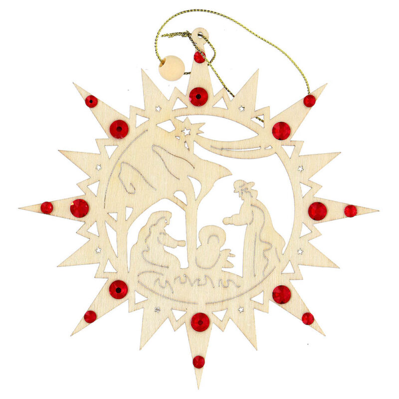 tienda articulos religiosos navidad adornos de navidad y pvc para arbol navidad adorno estrella entallada belen swarovski rojos